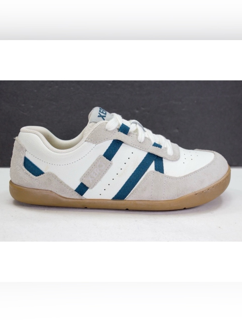 Xero Kelso Women US 8 Gray White Blue Barefoot Minimalist Gum Soles Casual Shoes - Picture 4 of 11